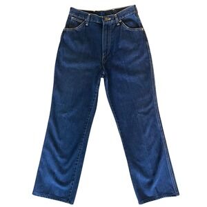 Vintage 1970's Wrangler No Fault Denims Straight Leg Dark Wash Misses 10‎